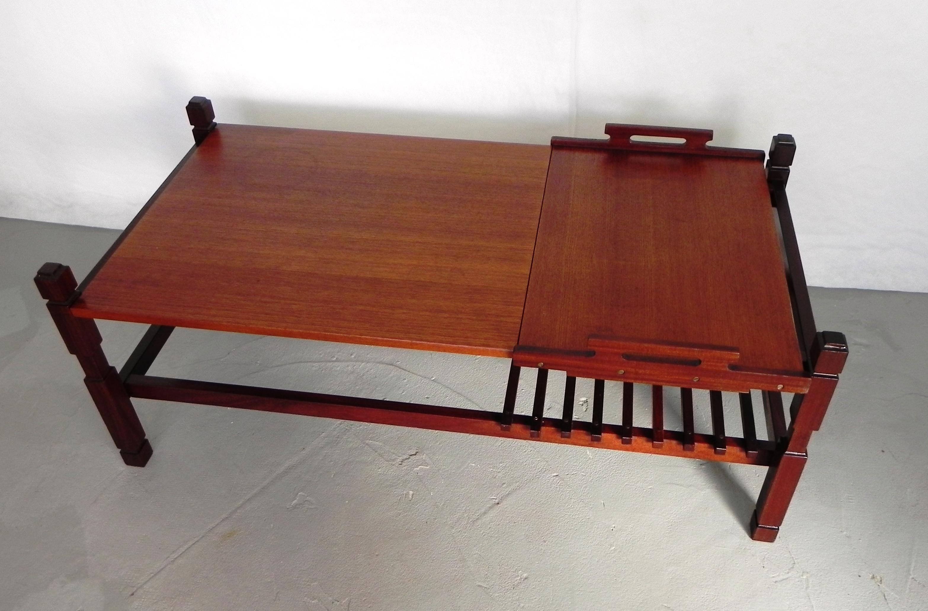 Other coffee table with tray, 1960s For Sale