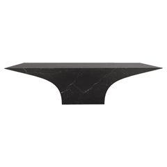 Marquina Black Marble Contemporary Coffee Table