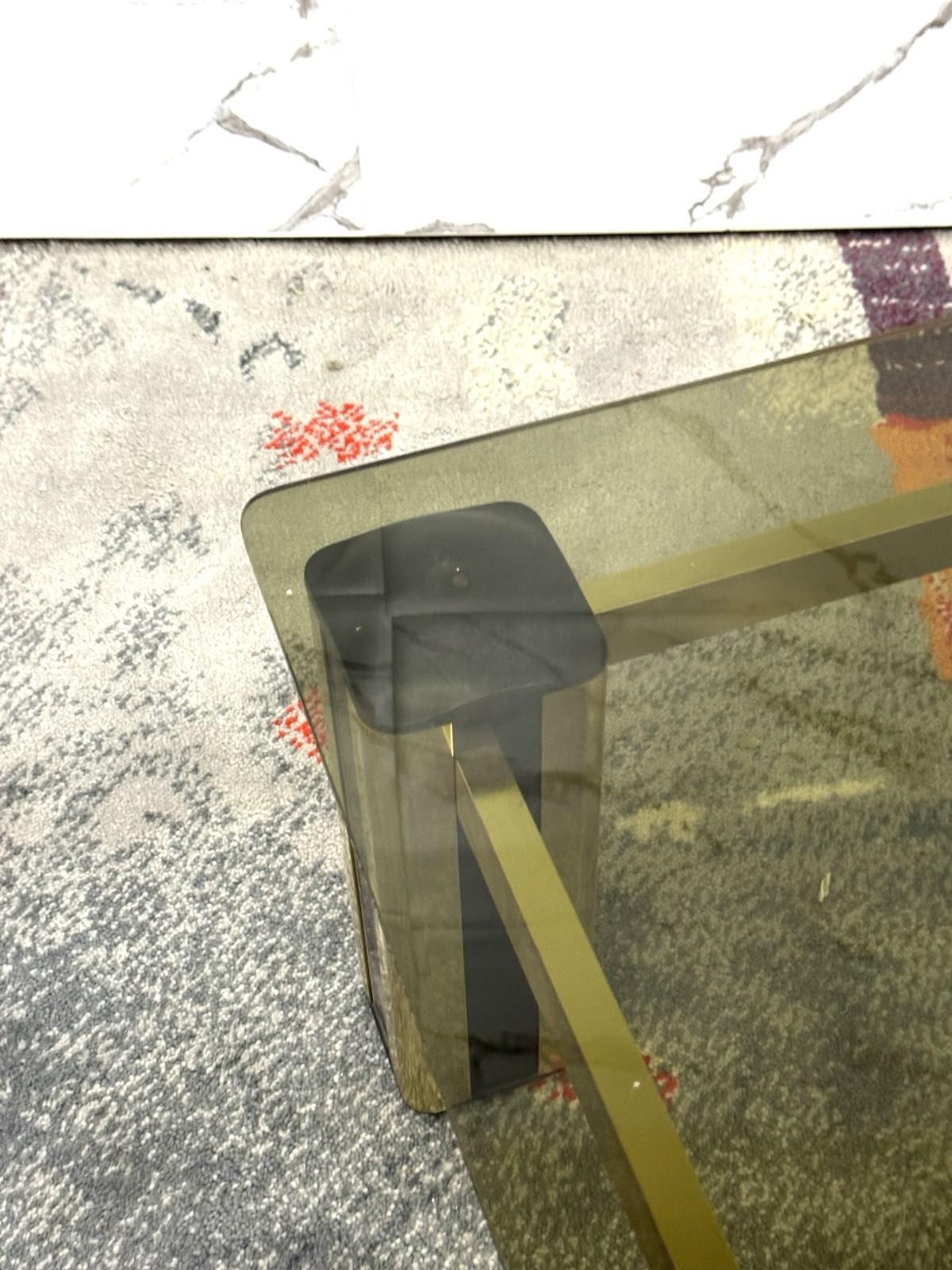 Tavolino da salotto Hollywood Regency design Modernariato 1970’s en vente 1