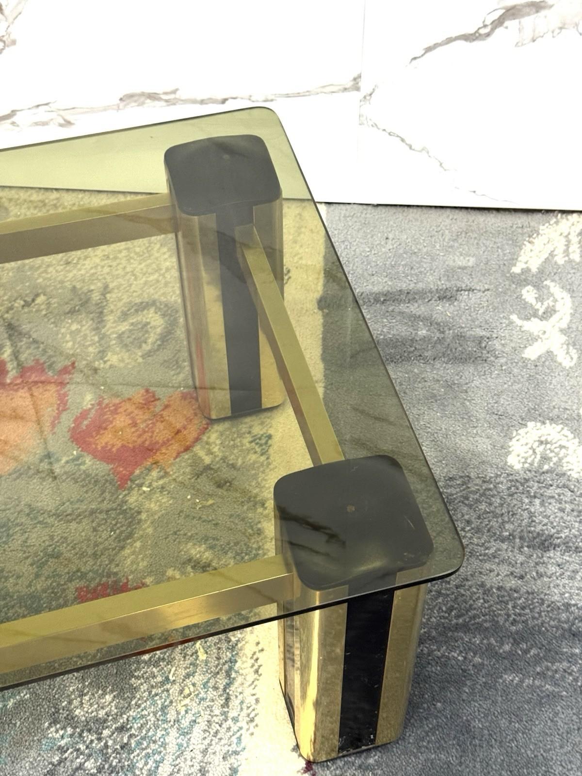 Tavolino da salotto Hollywood Regency design Modernariato 1970’s en vente 2