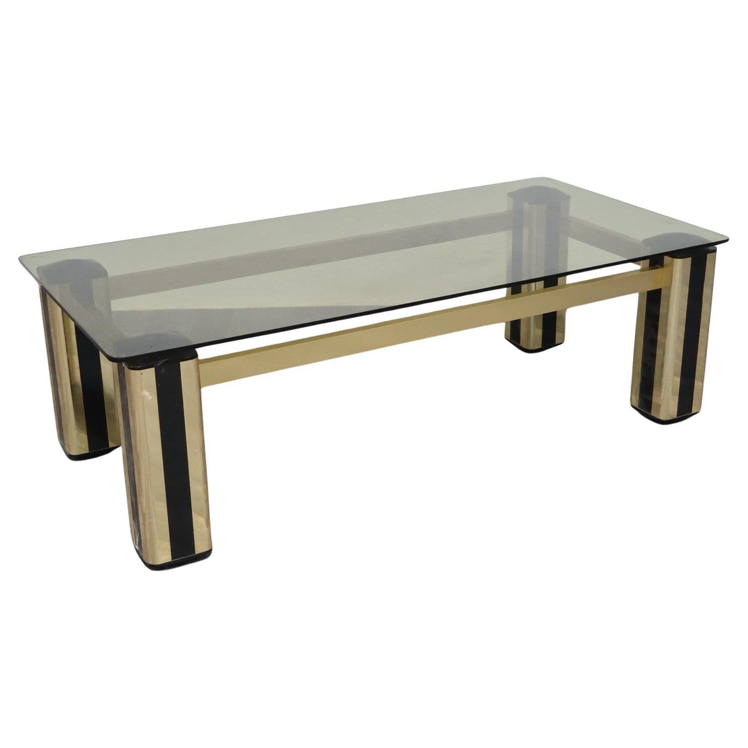 Tavolino da salotto Hollywood Regency design Modernariato 1970's