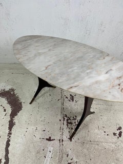 Guglielmo Ulrich fine wood, brass and marble coffee table 1950s'