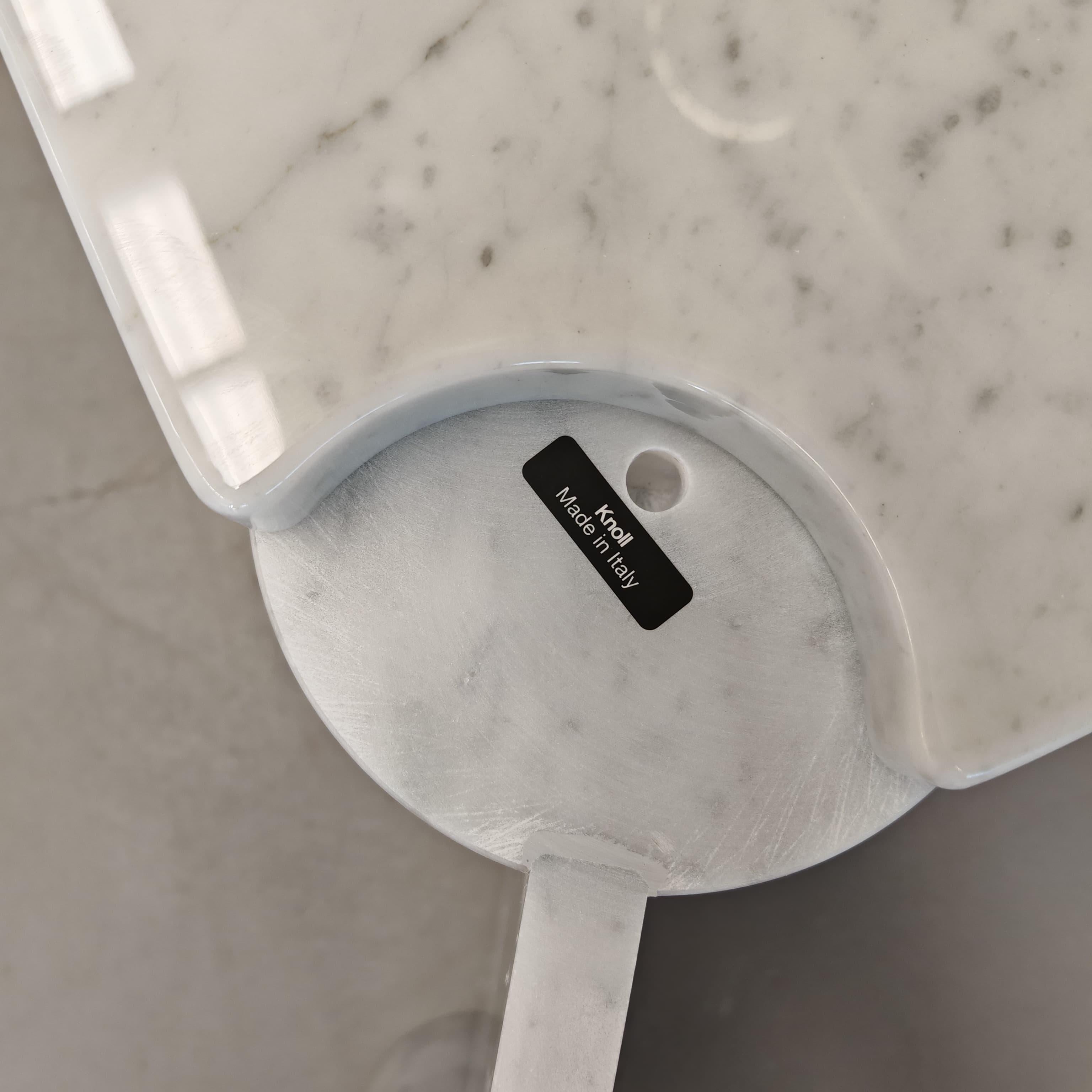 Tavolino da salotto in marmo  di Carrara Jumbo Knoll disegnato da Gae Aulenti in vendita 8