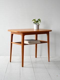 Scandinavian 60s oak coffee table for living room