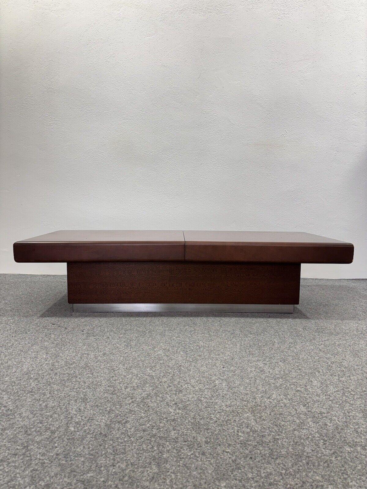 Tavolino da salotto space Age legno anni 60 design Modernariato For Sale 3