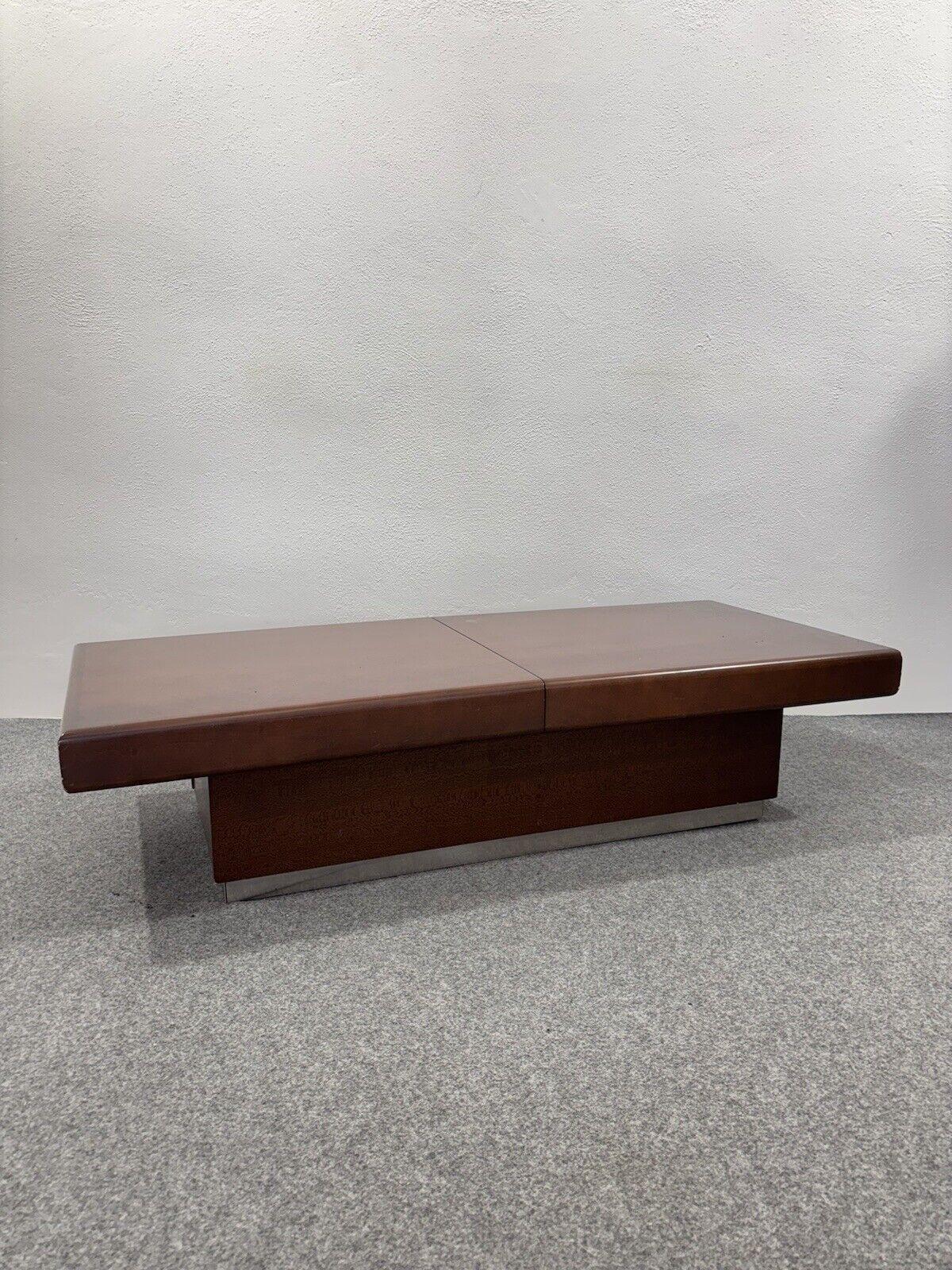 Tavolino da salotto space Age legno anni 60 design Modernariato Era espacial