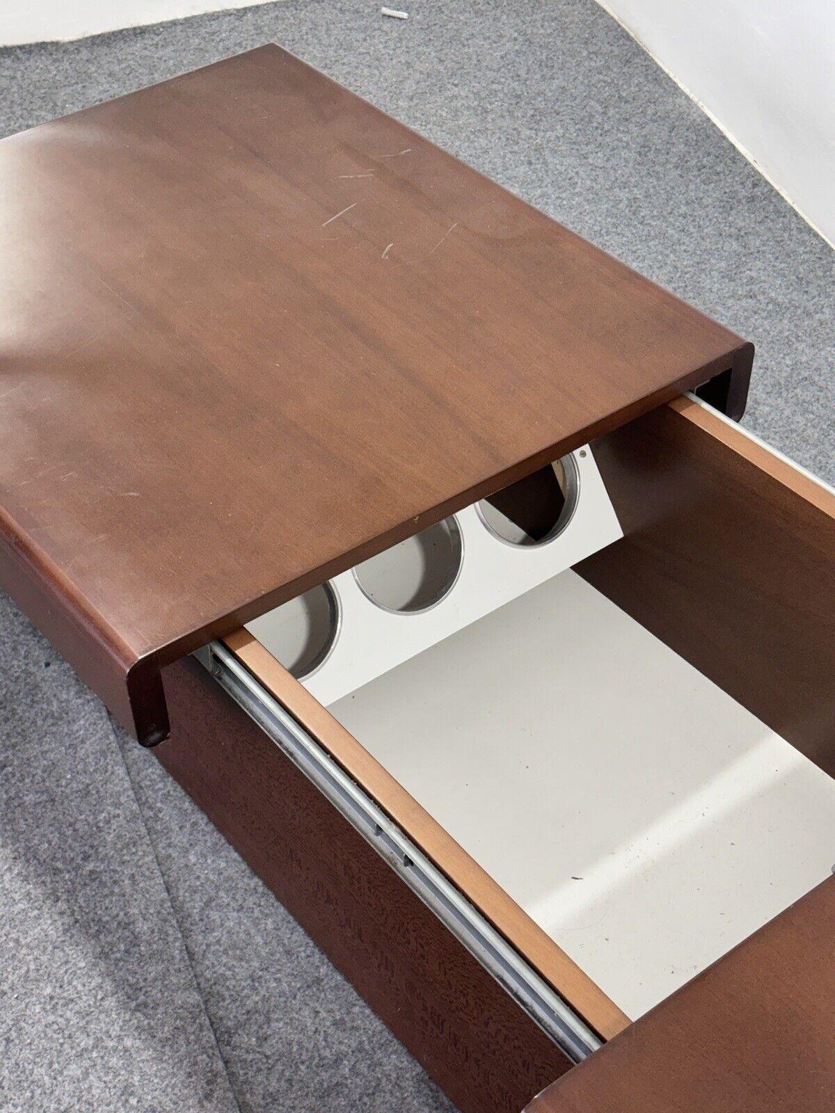 Tavolino da salotto space Age legno anni 60 design Modernariato 2