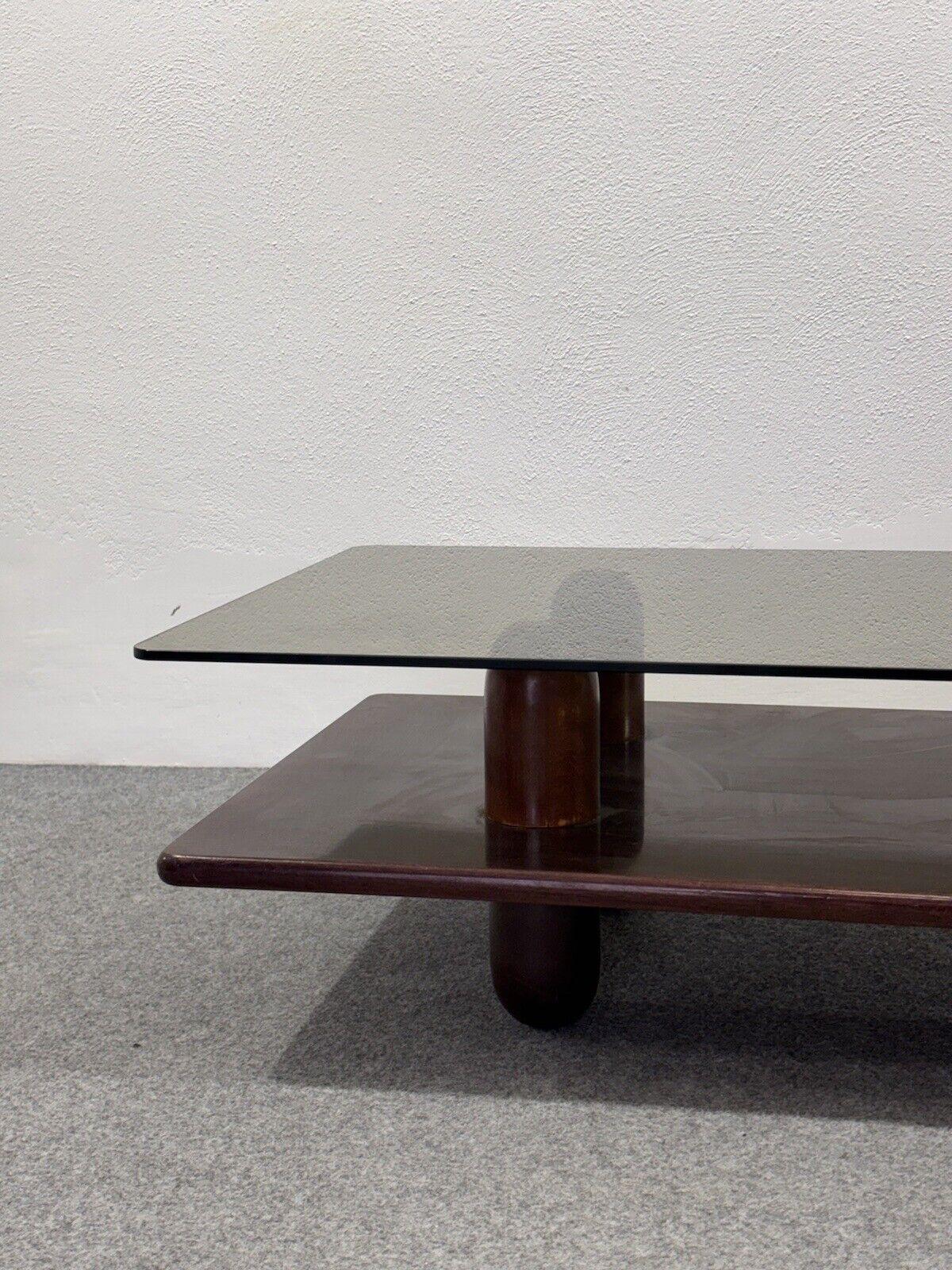Late 20th Century Tavolino da salotto space Age legno anni 60 design Modernariato in vendita