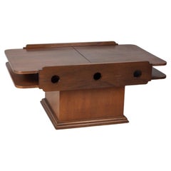 Tavolino da salotto vintage anni 60 con contenitore design Italiano