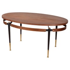 Italienischer Design 1960er vintage Couchtisch aus Holz