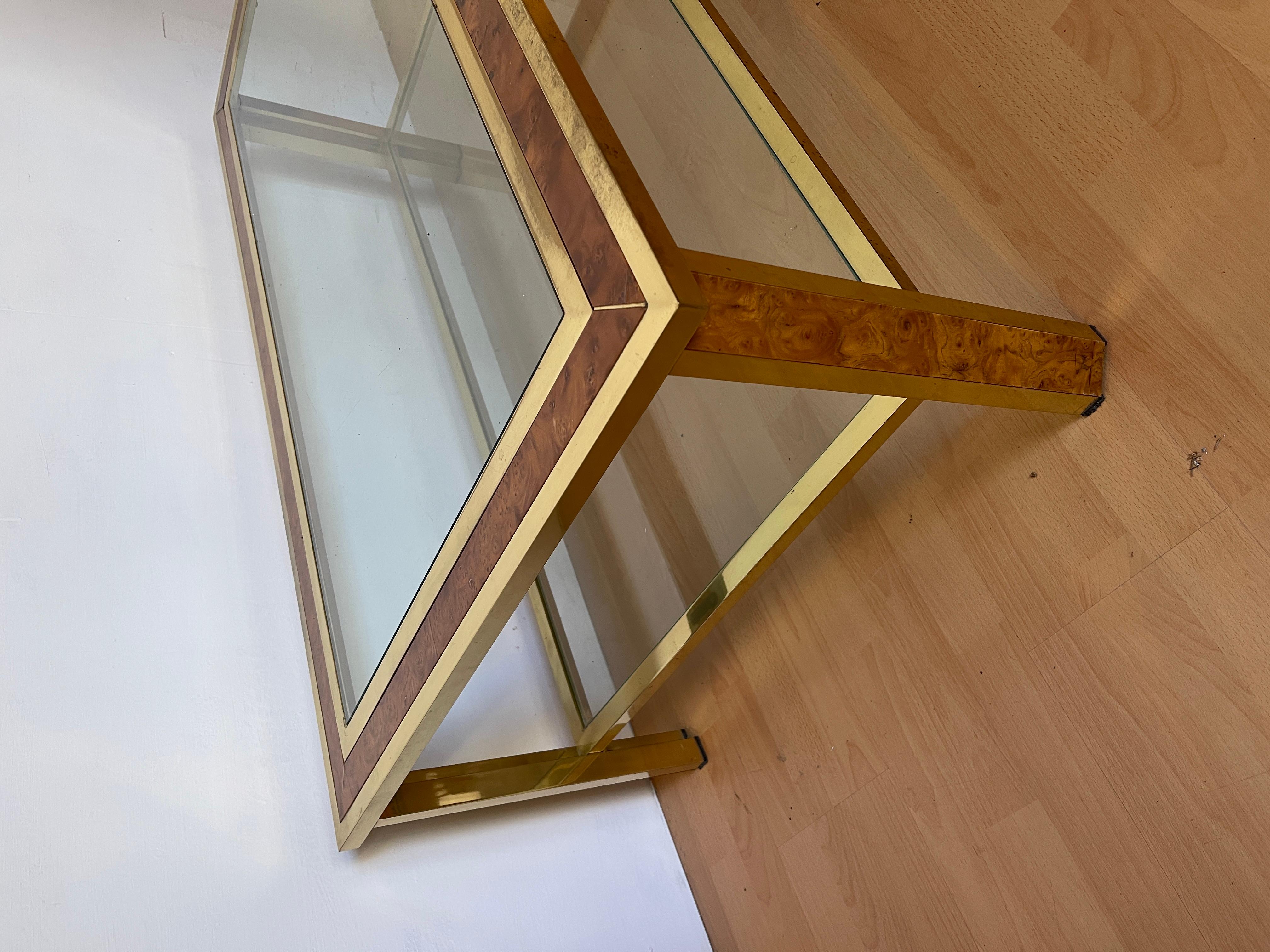 Ottone tavolino design willy rizzo anni '70 in vendita