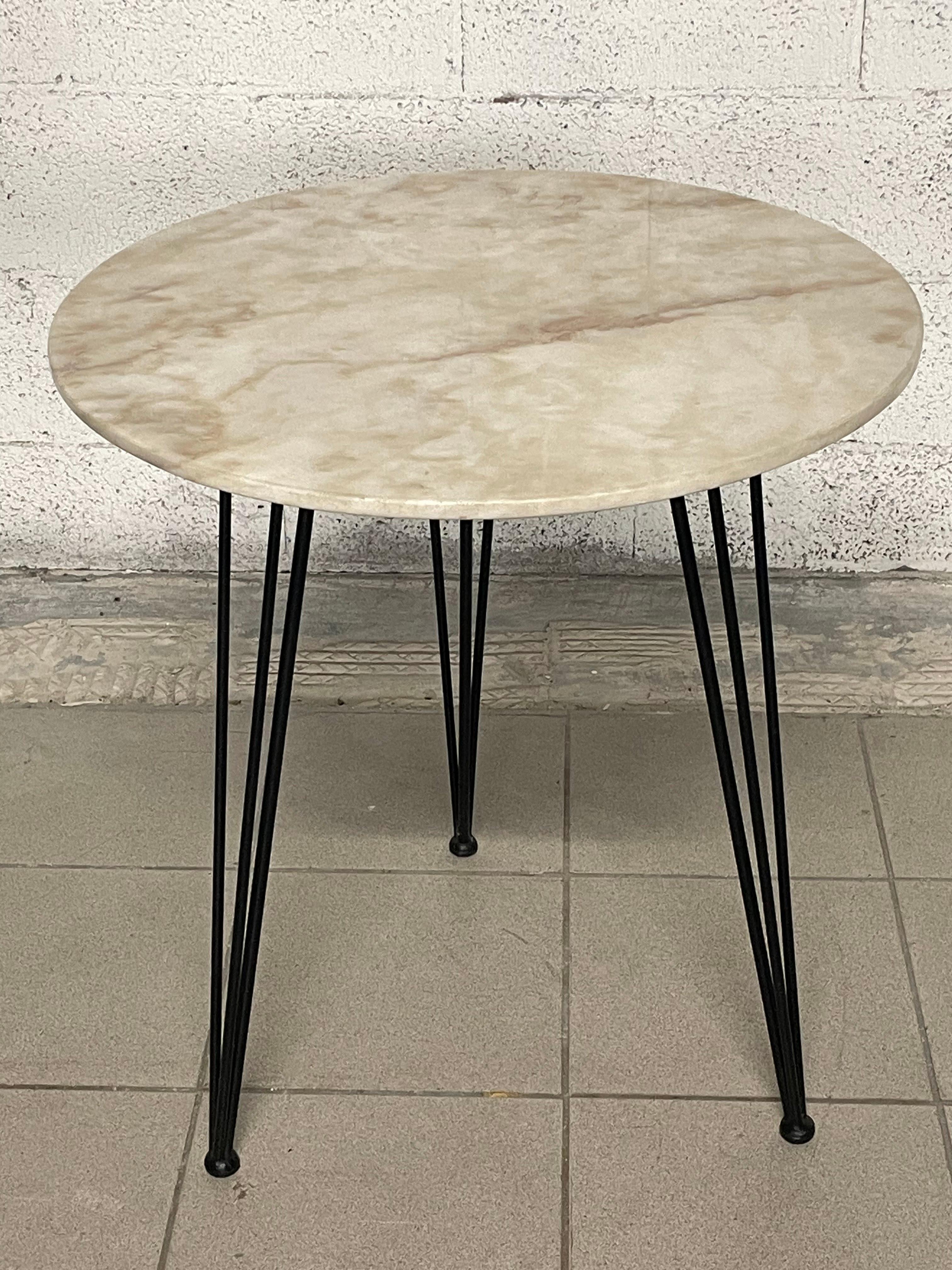 1950s service table with marble top  For Sale 2
