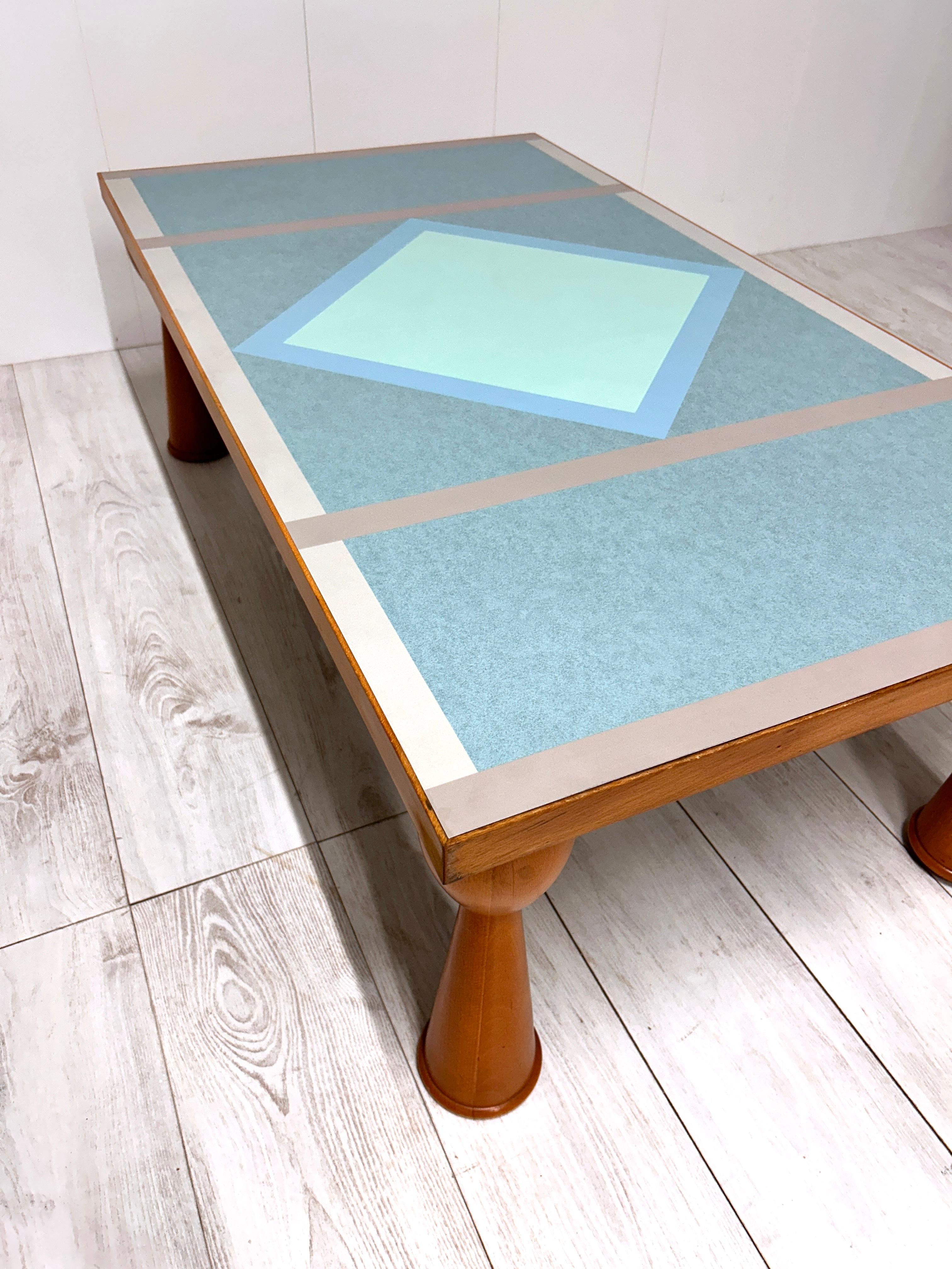 Ettore Sottsass coffee table mod. Alicudi, prod. Zanotta, 1990s For Sale 9