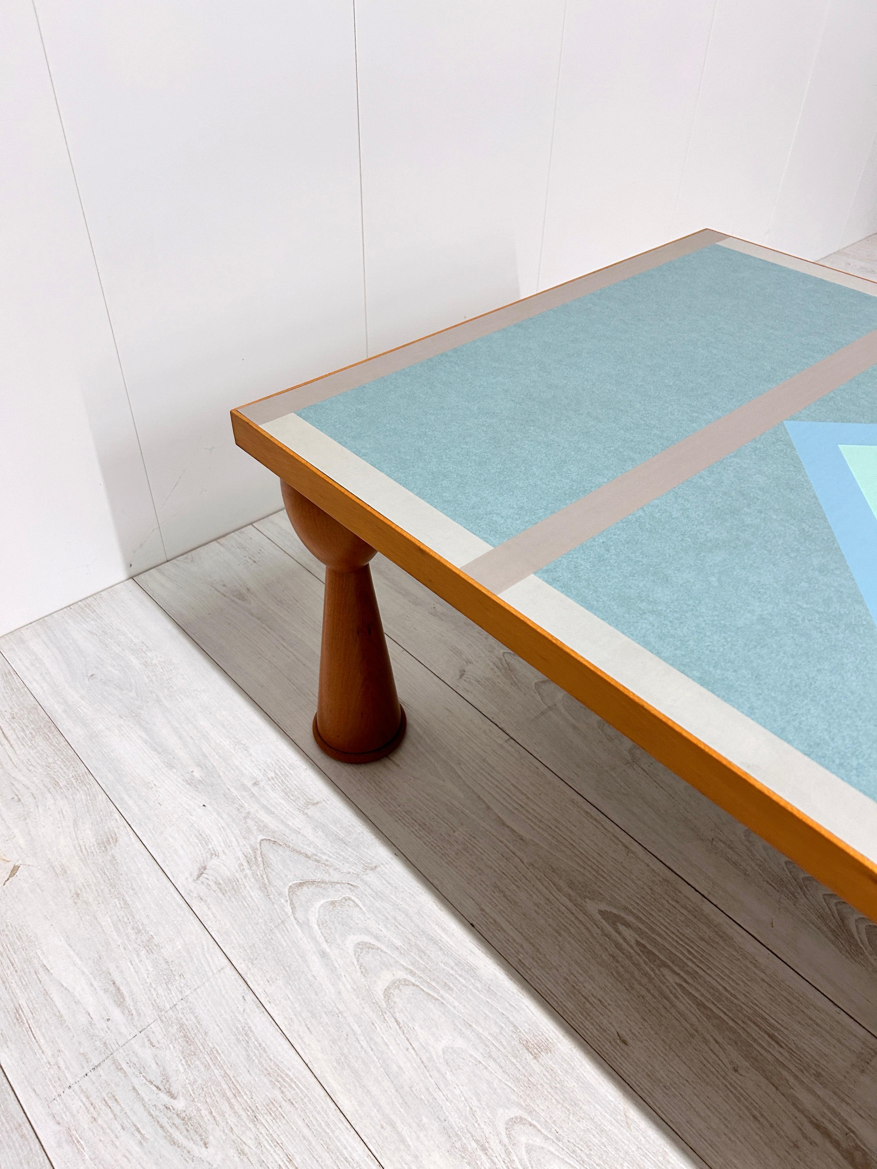 Ettore Sottsass coffee table mod. Alicudi, prod. Zanotta, 1990s For Sale 10