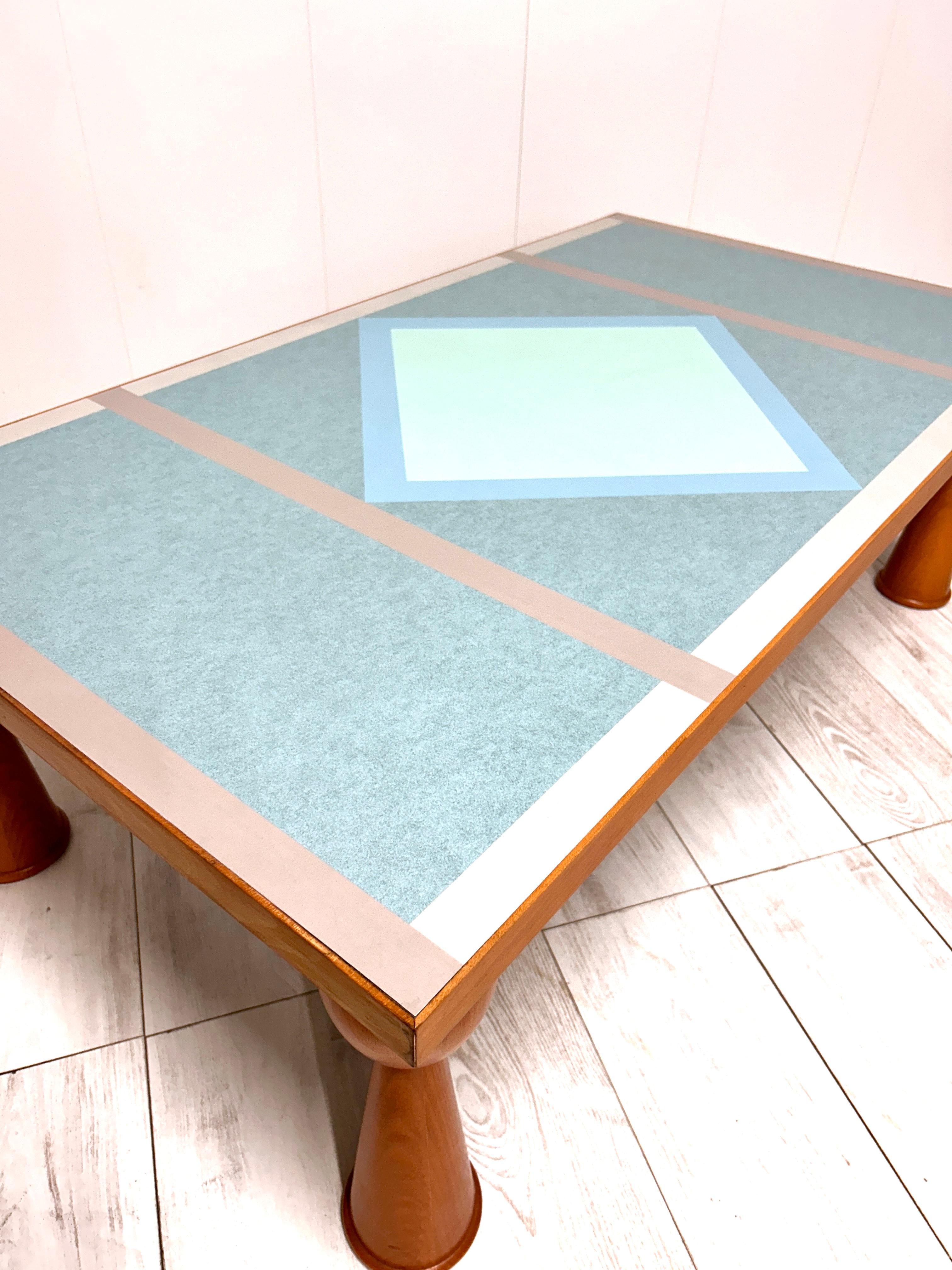 Ettore Sottsass coffee table mod. Alicudi, prod. Zanotta, 1990s For Sale 1