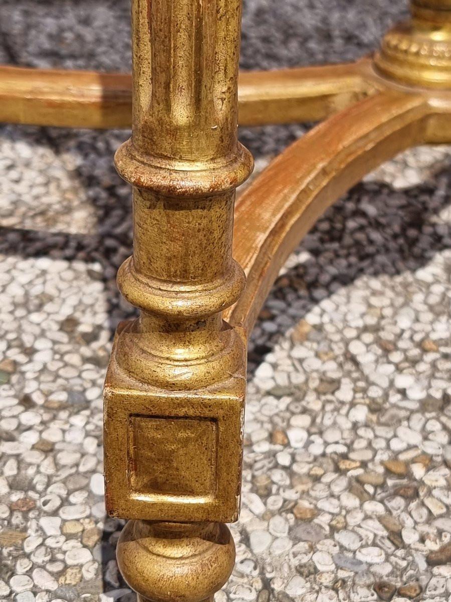 Barocco Tavolino francese in legno dorato, stile Luigi XVI, fine Ottocento in vendita
