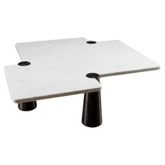 Angelo Mangiarotti 'Freccia' coffee table for Skipper, black and white, 1970s