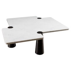 Table basse Angelo Mangiarotti "Freccia" pour Skipper, noir et blanc, 1970