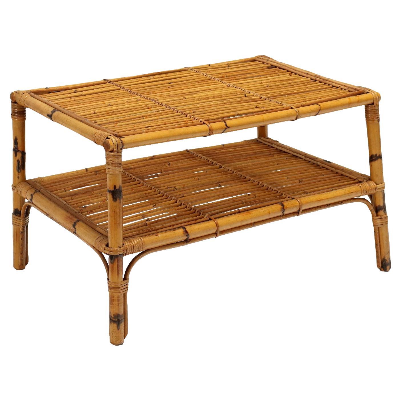 Tavolino in Bambù Anni 50-60