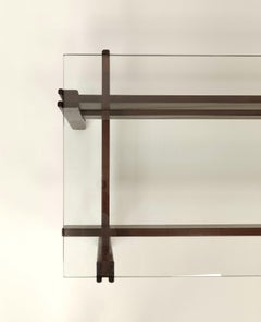 Tavolino in legno e vetro di Ico Parisi, modello 751, per Cassina - 1962, Italia