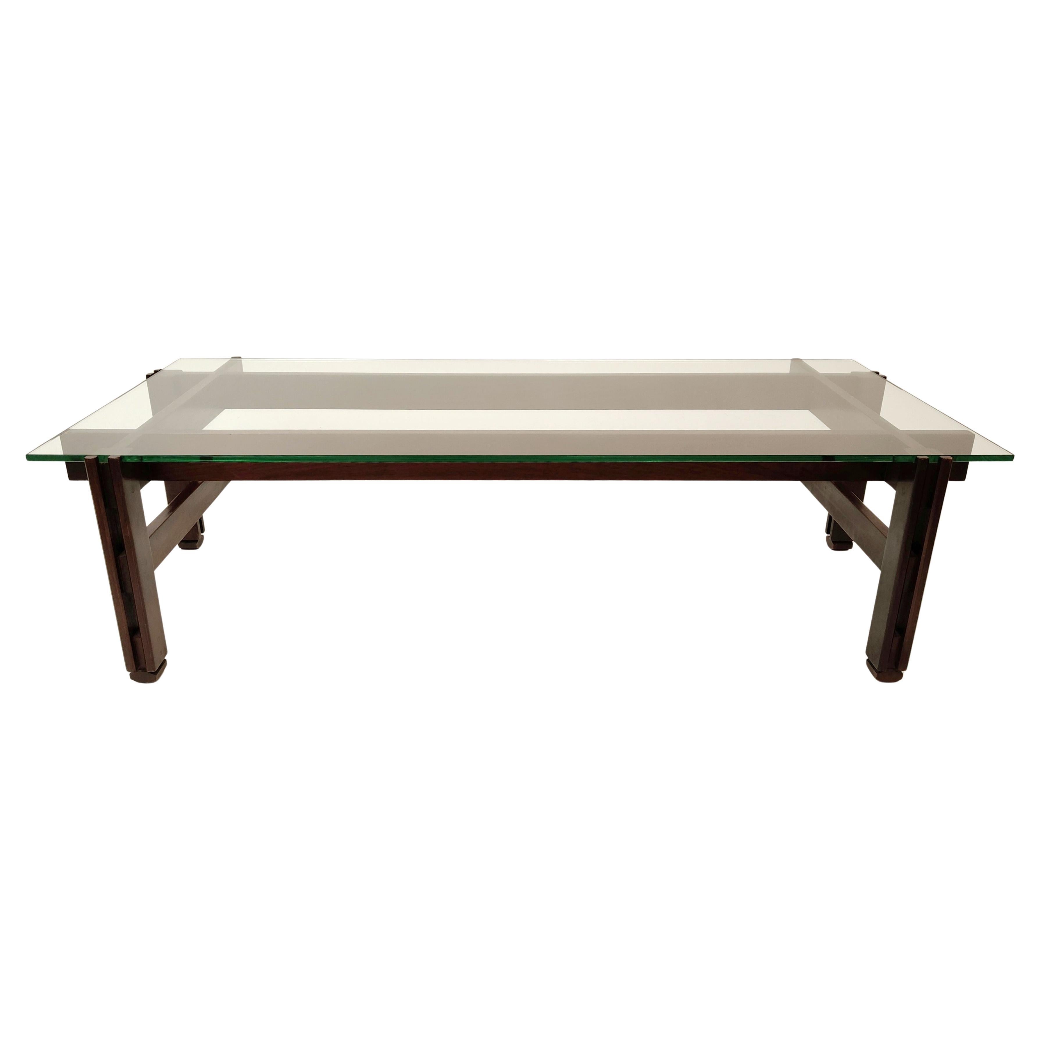 Tavolino in legno e vetro di Ico Parisi, modello 751, per Cassina - 1962, Italia