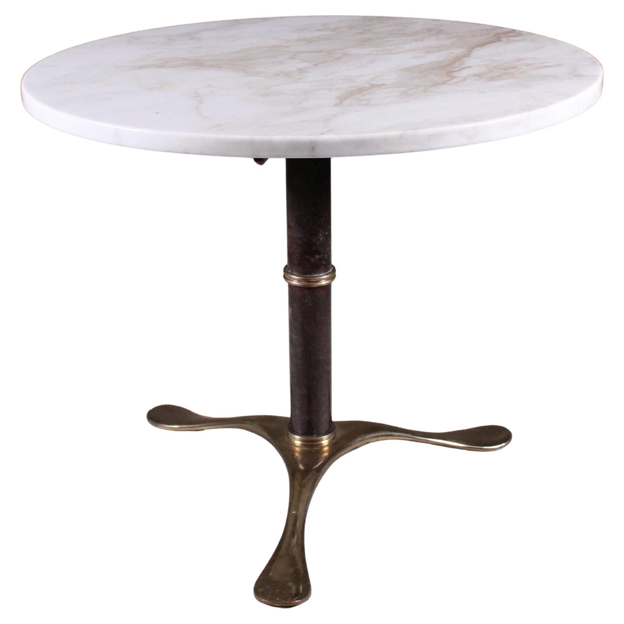 Tavolino in marmo e ottone, 1950
