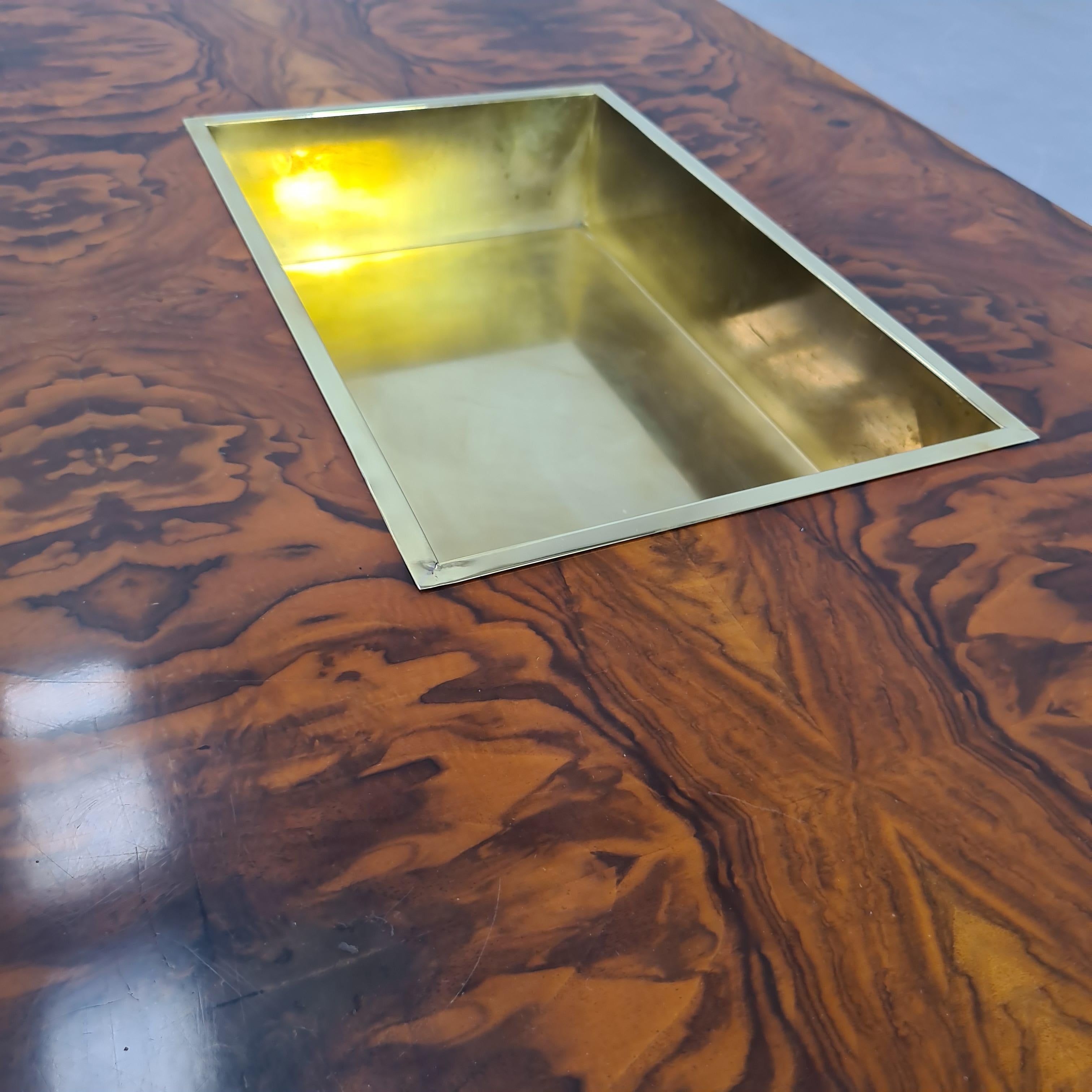 Altro Tavolino in radica mod Alveo Willy Rizzo per Mario Sabot 1970's