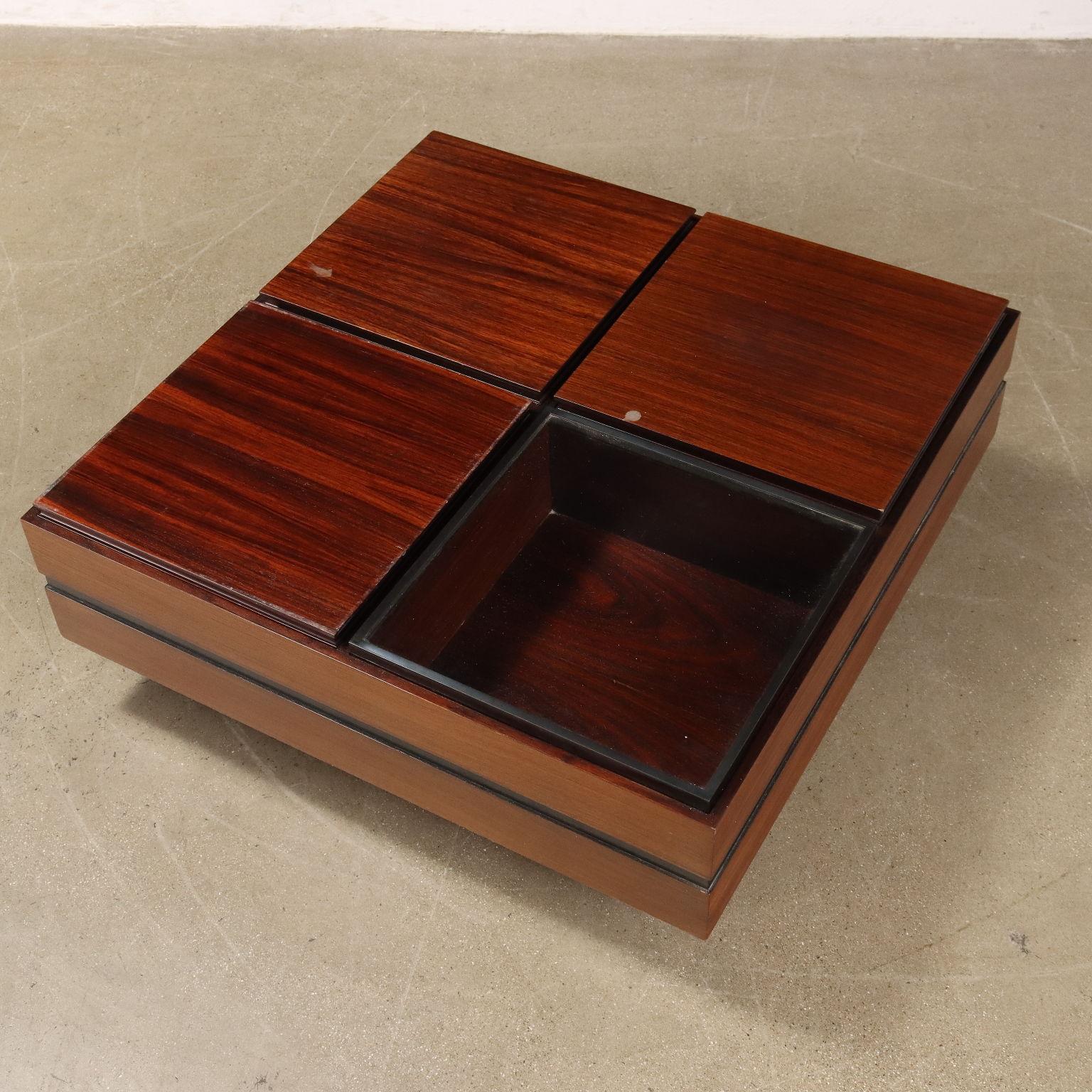 Mid-Century Modern 1960s teak coffee table Carlo Hanuer for Forma