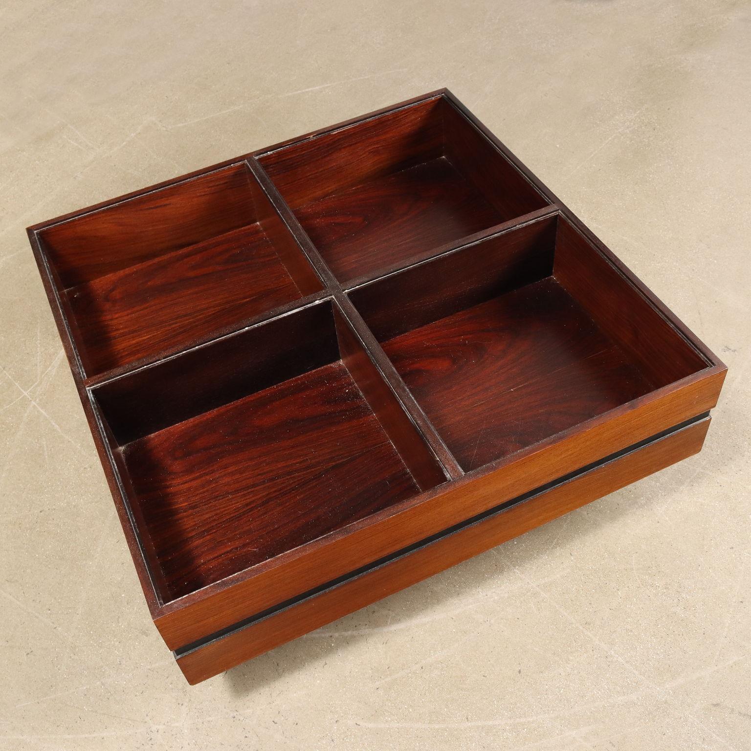 Italian 1960s teak coffee table Carlo Hanuer for Forma