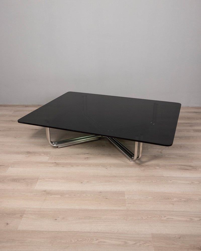 Italian Table basse en verre vintage des années 1960 mod. 784 design G.Frattini pour Cassina en vente