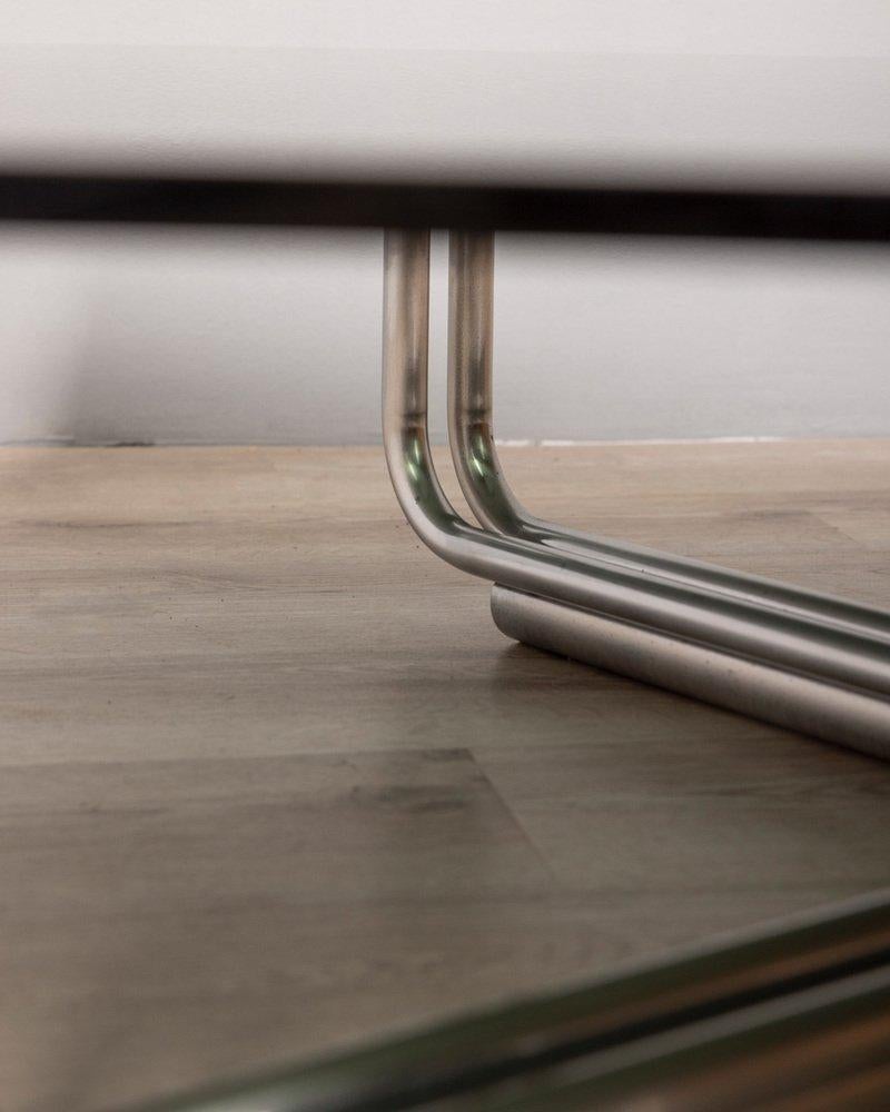 Mid-20th Century Table basse en verre vintage des années 1960 mod. 784 design G.Frattini pour Cassina en vente