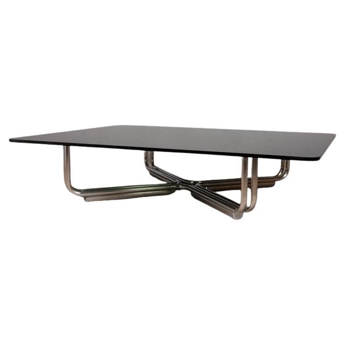 Tavolino in vetro vintage anni 60 mod. 784 design G.Frattini per Cassina