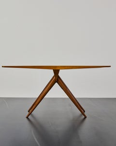 Intersied coffee table with butterflies, Marino Meo for Scremin, 1950s