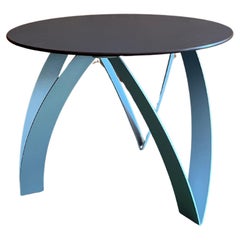 Mesa de centro de aluminio Kioko diseñada por De Pas, d'Urbino, Lomazzi para Zanotta años 90