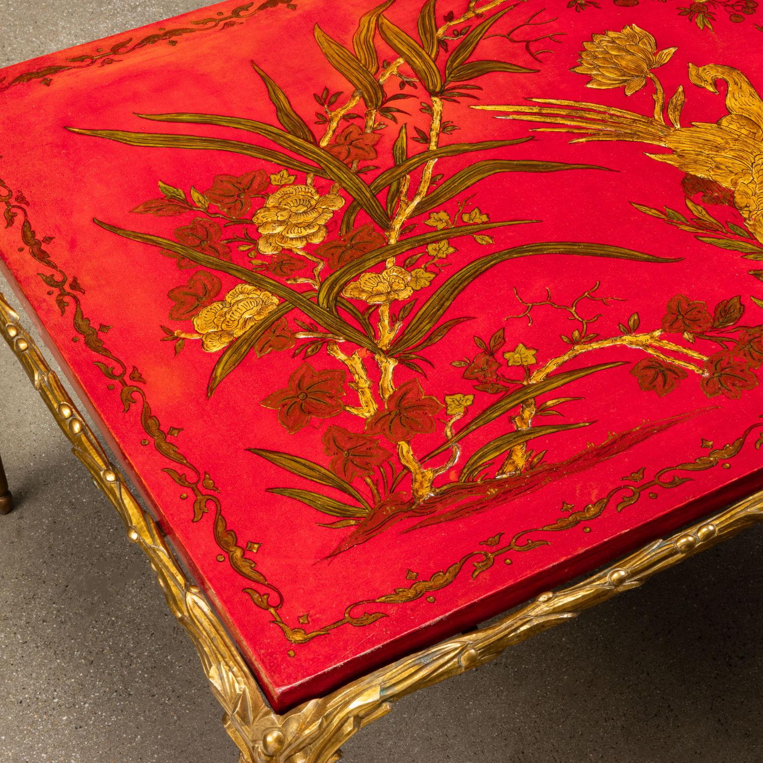 Doré Table basse de la Maison Baguès, attribuée à. Paris, 1960 en vente