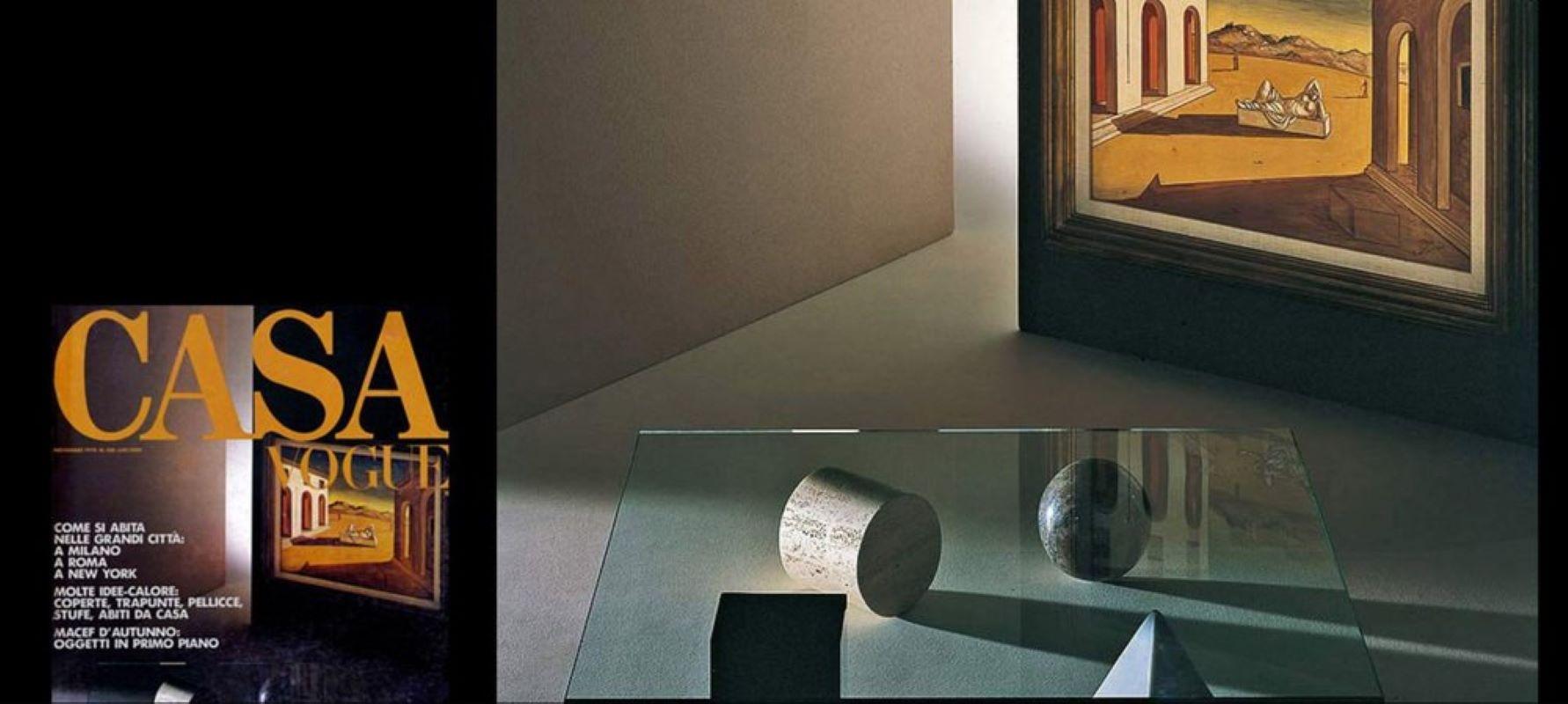 Tavolino Metafora #1 in marmo e vetro, Lella e Massimo Vignelli, Italia anni '80 For Sale 2
