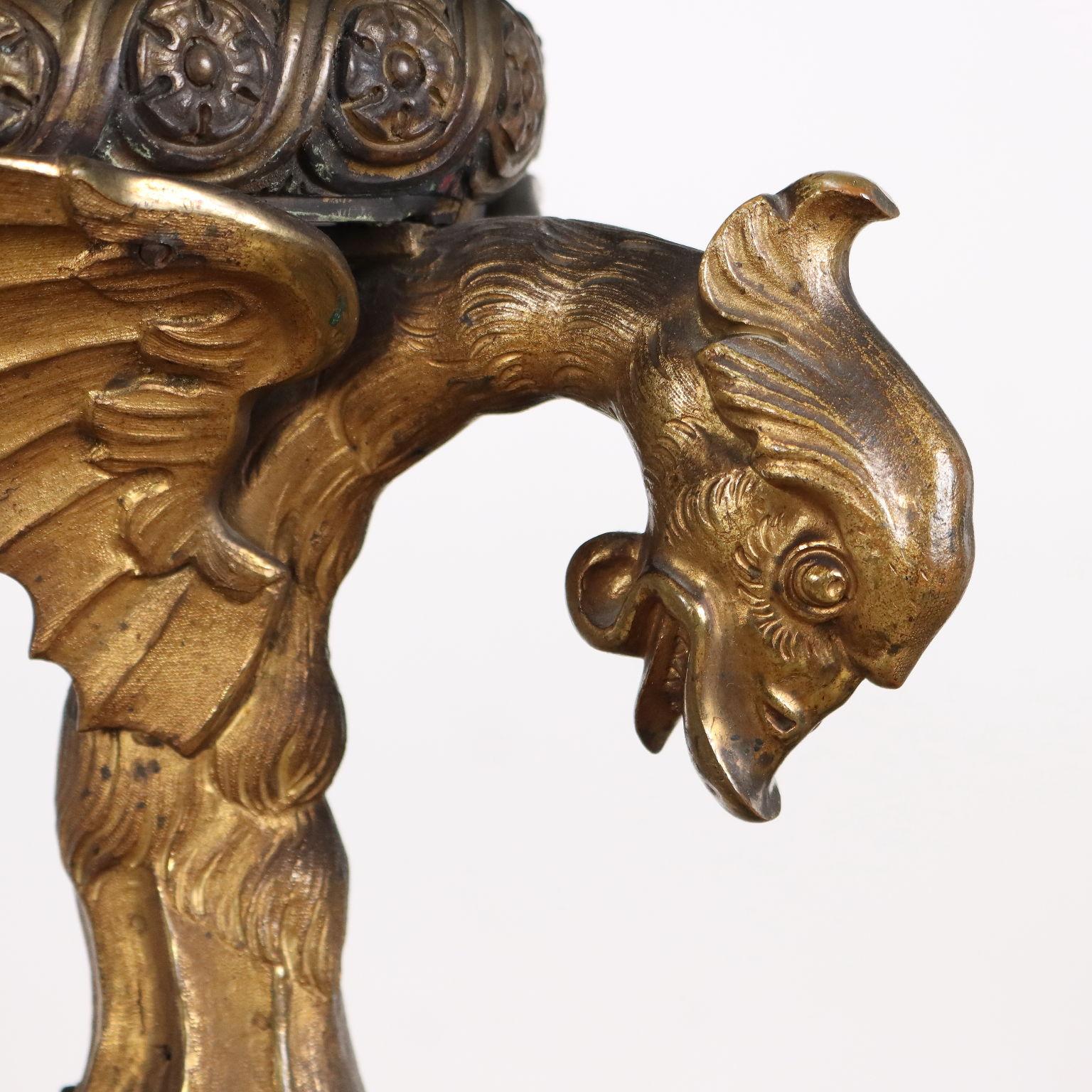 Bronzo Tavolino Middle Vittoriano Inghilterra Terzo Quarto XIX Secolo in vendita