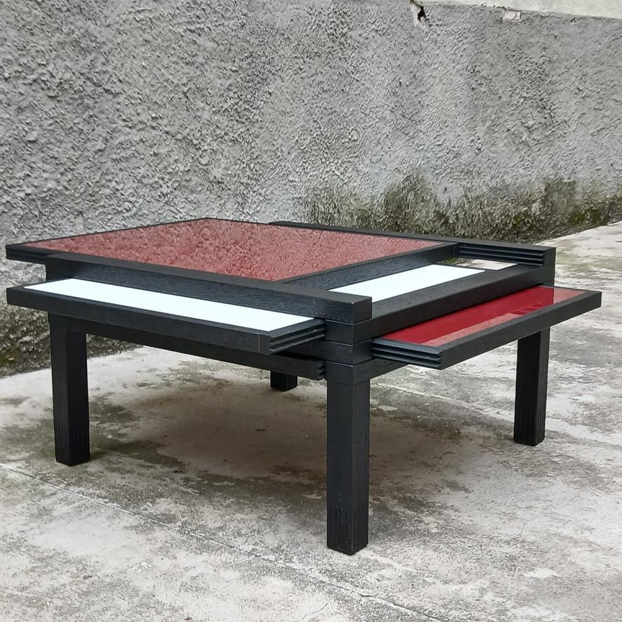 Tavolino Modulare “HEXA” di Bernard Vuarnesson per Bellato - Italia - Anni ’80 im Angebot 2