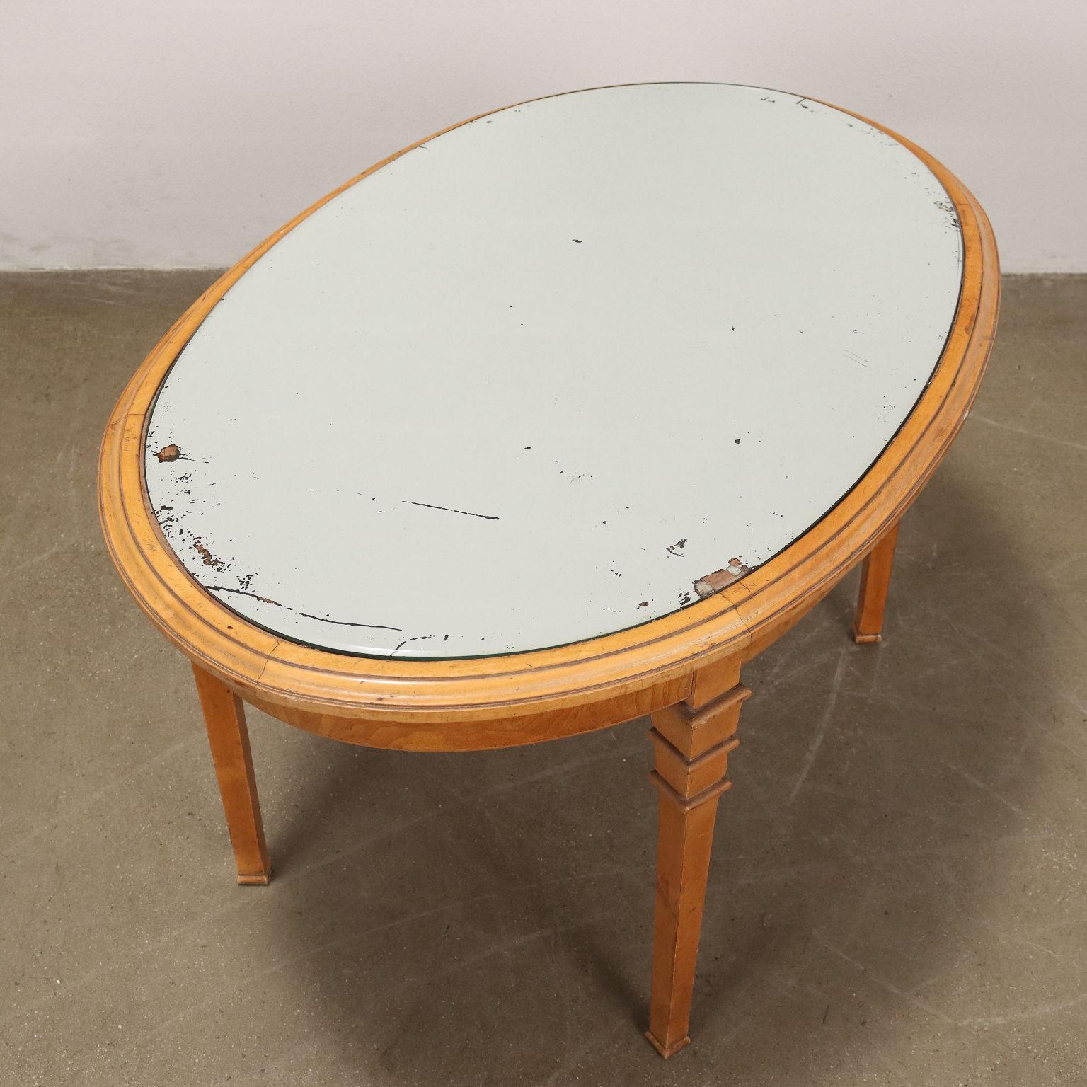 Table basse ovale 1950 Bon état - En vente à Milano, IT