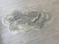 Tavolino Nuvola Plexiglass e Piano Grigio decorato a mano in  Italia da Cupioli