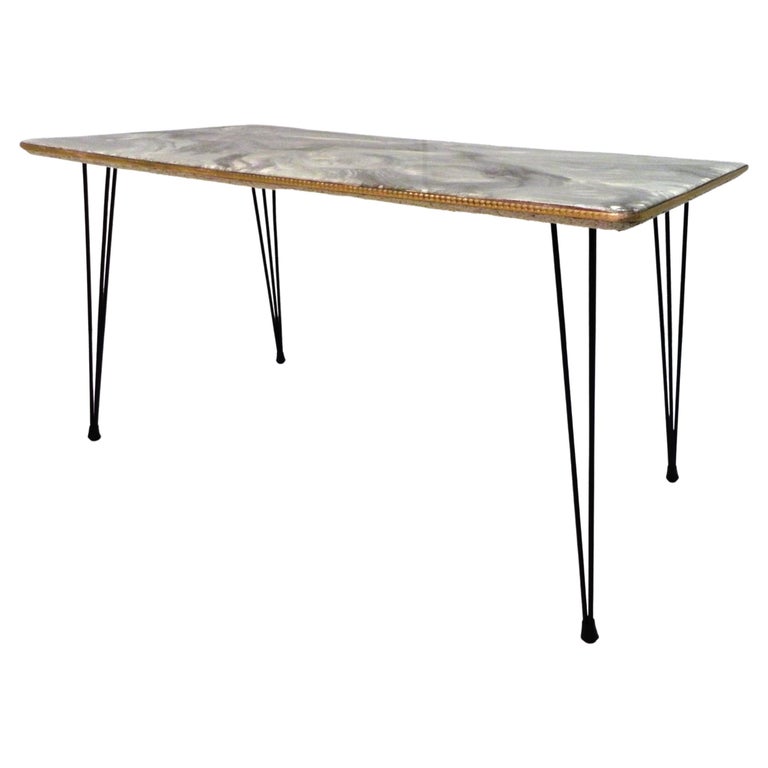 tavolino piano resina, anni 50 For Sale at 1stDibs