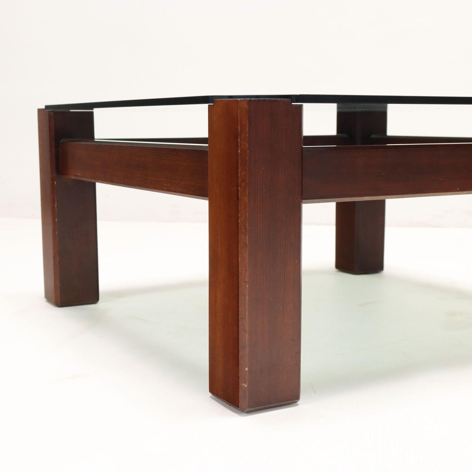 Dyed 70s-80s square coffee table For Sale