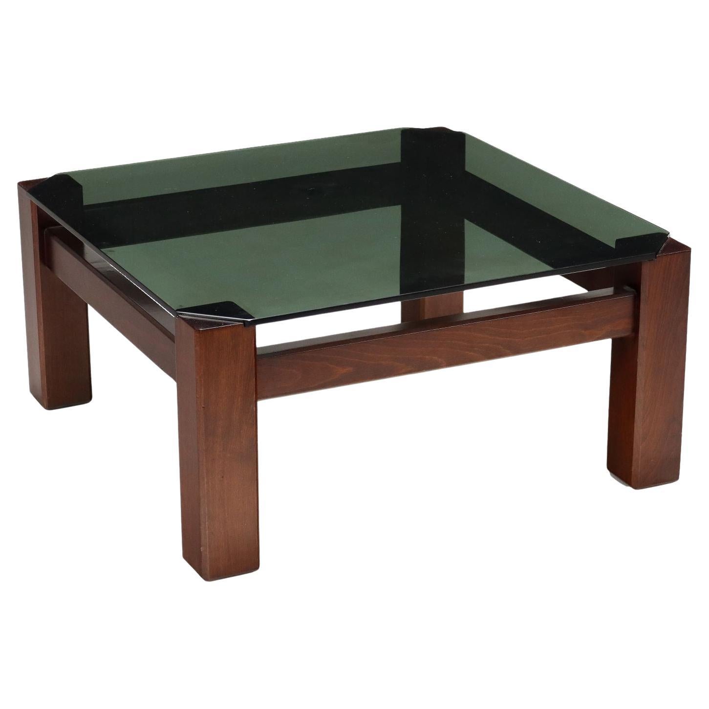 70s-80s square coffee table For Sale