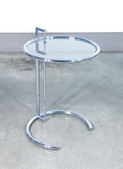 Verstellbarer Couchtisch Mod. E-1027, Design Eileen GRAY, Replik aus den 1970er/80er Jahren