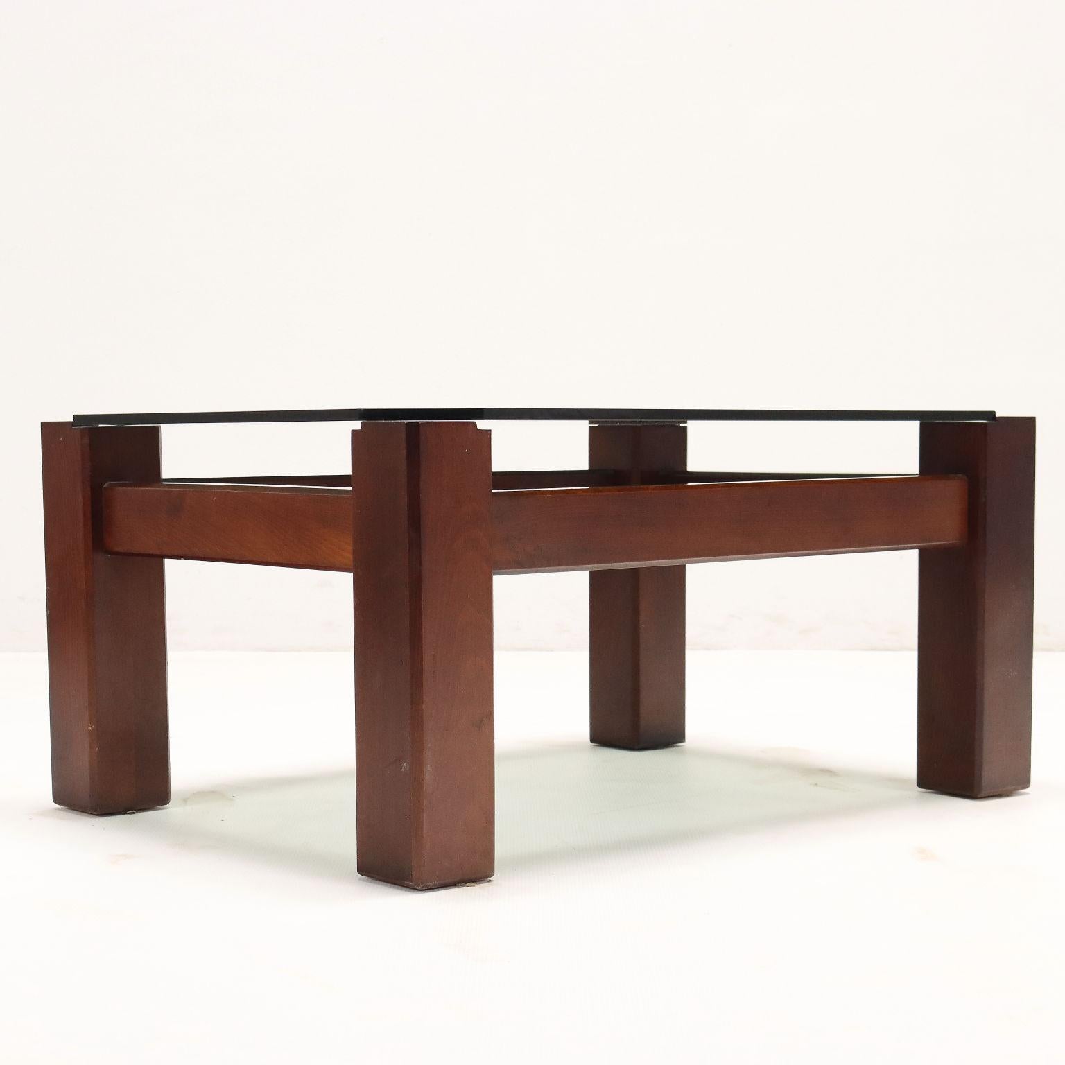 Late 20th Century Rectangular coffee table 70s-80s For Sale