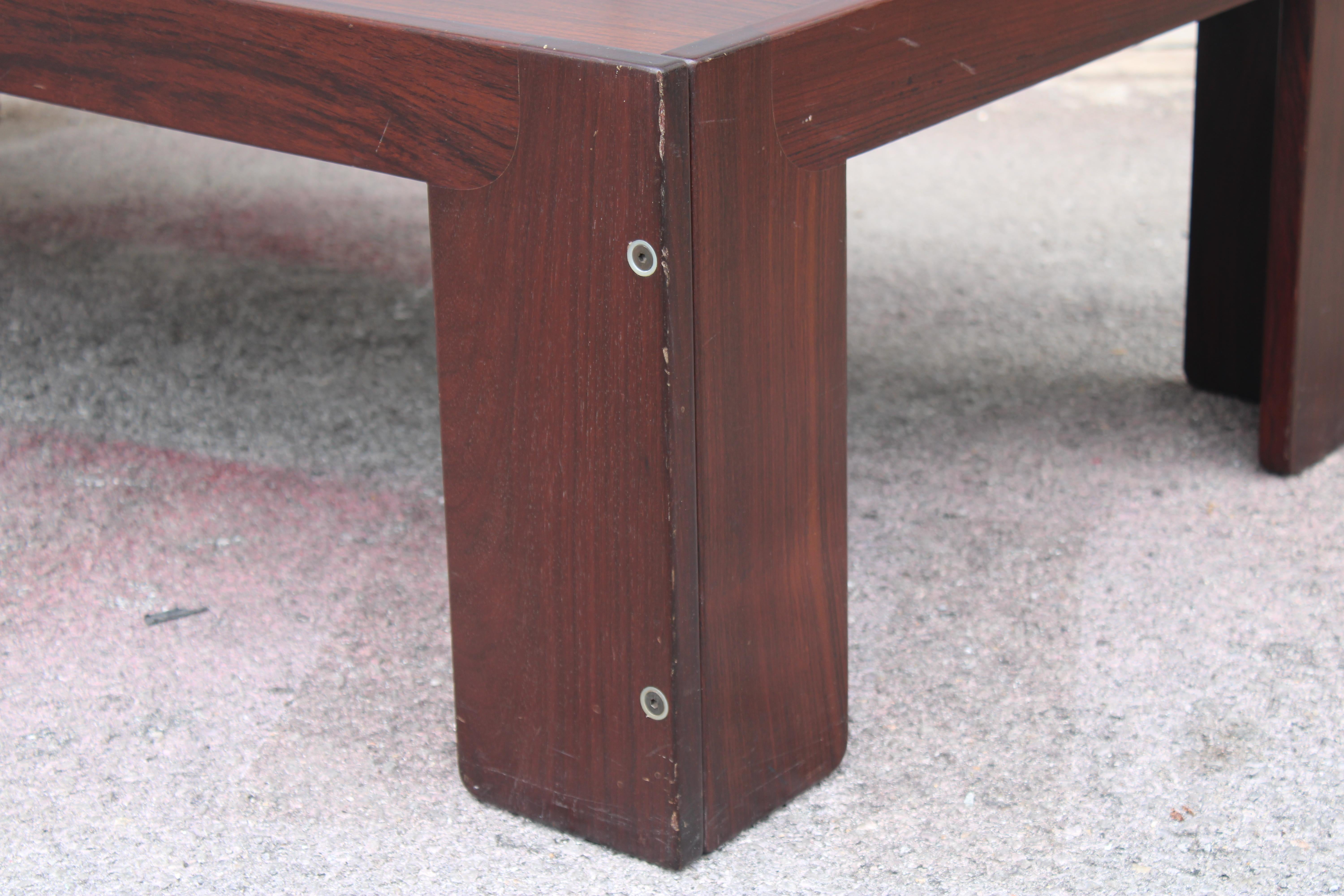 Mid-20th Century Tavolino Rettangolare Cassina 1960 Afra & Tobia Scarpa Minimale For Sale