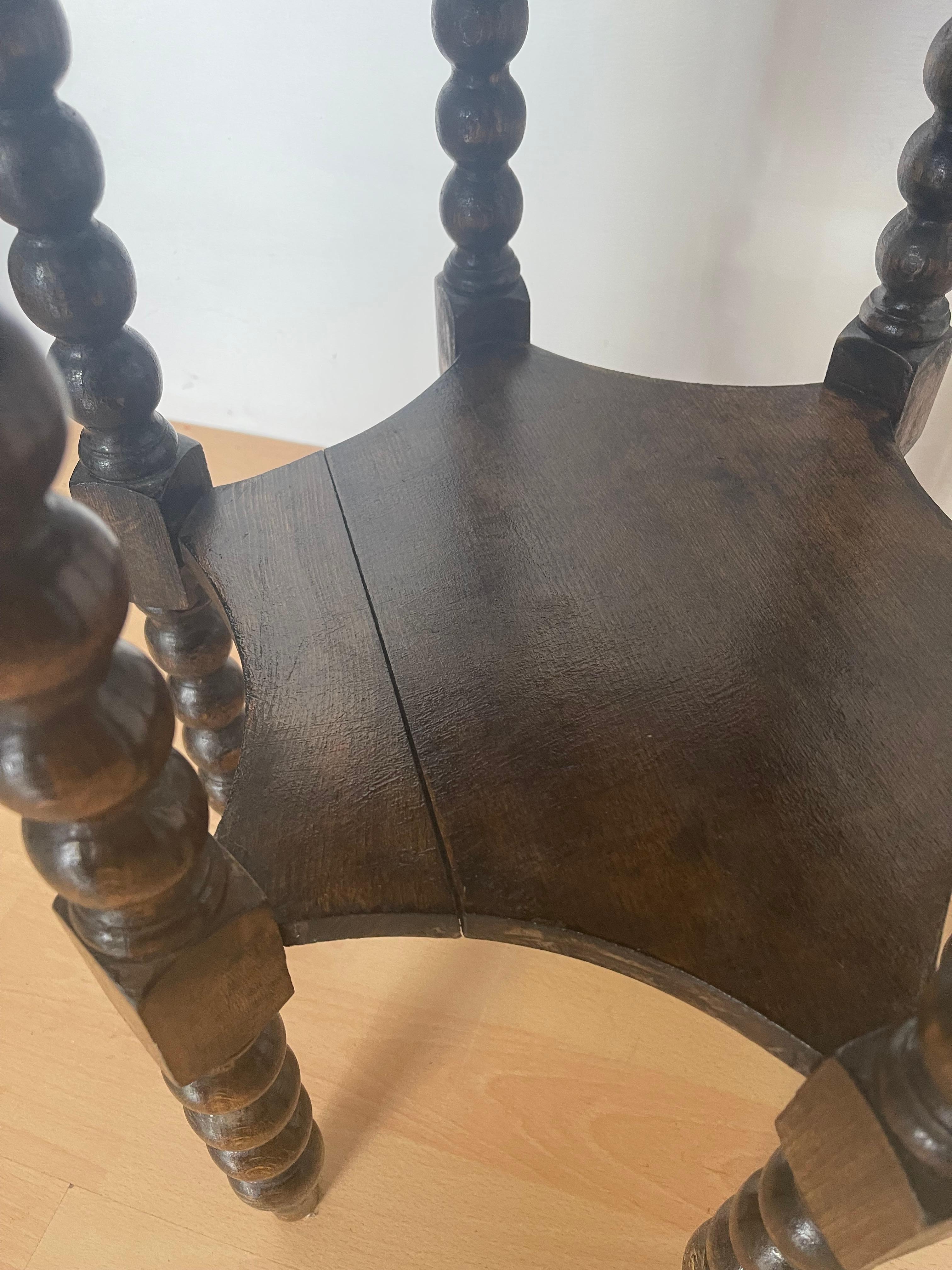 Mesa de centro vintage Rocchetto hexagonal de madera de los años 98 en venta 1