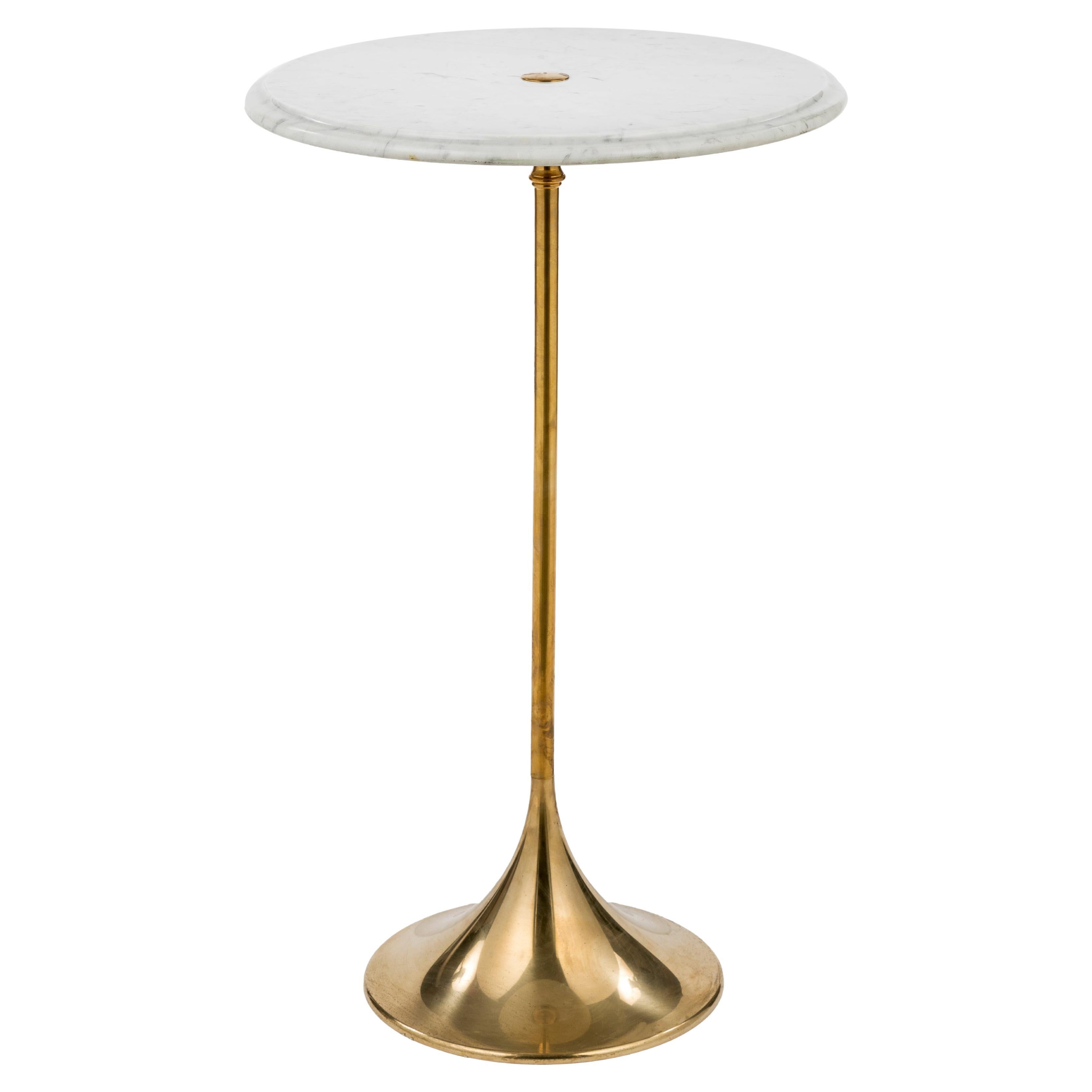 Novecento brass round coffee table