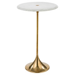 Novecento brass round coffee table