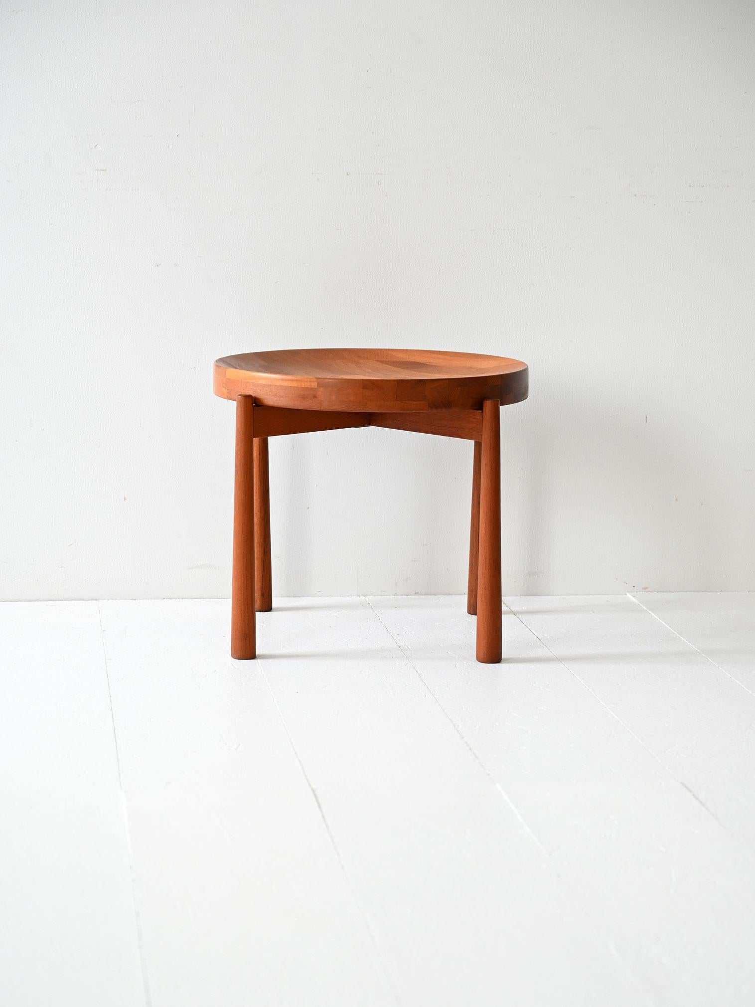 Mesa de centro redonda de teca de Jens Quistgaard Escandinavo moderno en venta